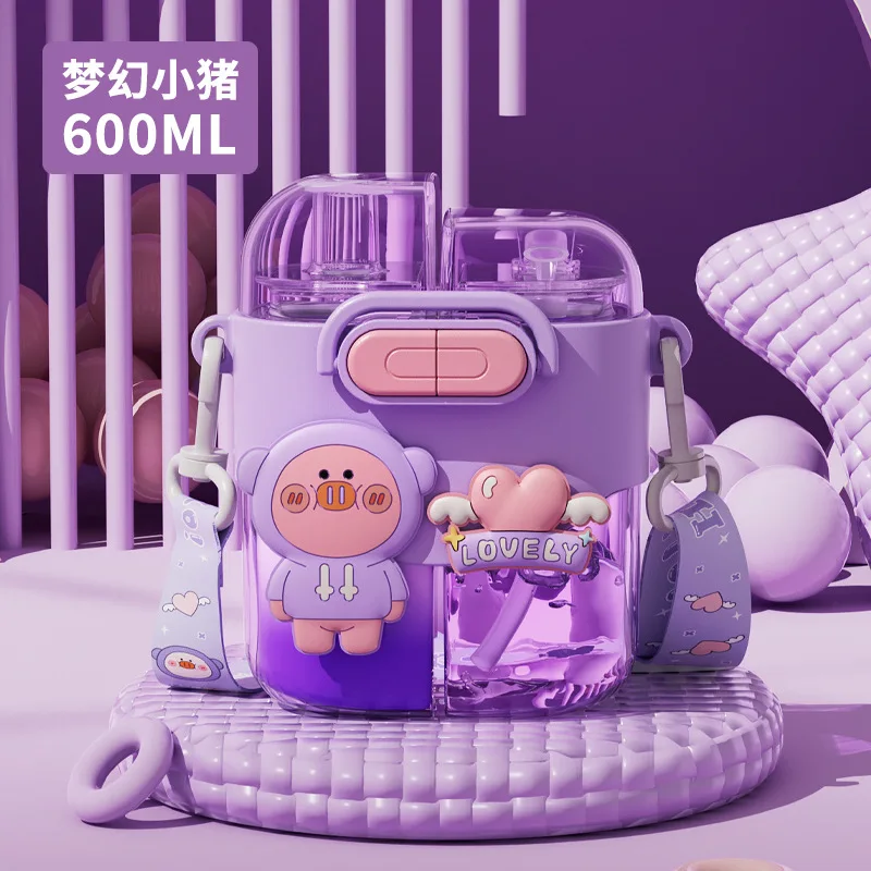 Персонализированная модная пластиковая чашка в виде животного милая мультяшная