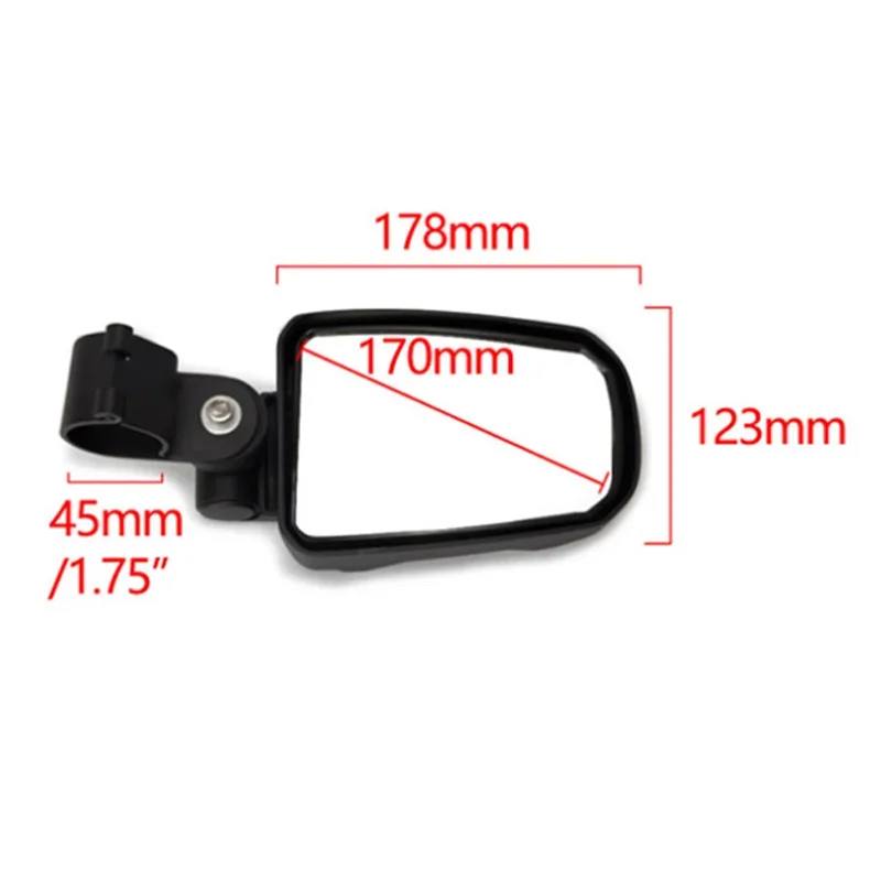 Универсальные регулируемые боковые зеркала заднего вида для мотоцикла UTV Polaris RZR