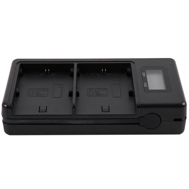 

2X Lp-E6 Battery Charger Lcd Dual Charger For Canon Eos 5Ds R 5D Mark Ii 5D Mark Iii 6D 7D 80D Eos 5Ds R Camera