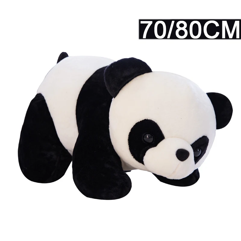 

Симпатичная плюшевая подушка кукла панда, подушка с китайским государственным сокровищам, милая Лежащая панда, украшение для кровати, дива...