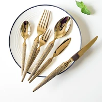 nordic luxury dinnerware stainless steel gifts box party picnic western fork knife spoon cutlery dessert utensilios tableware