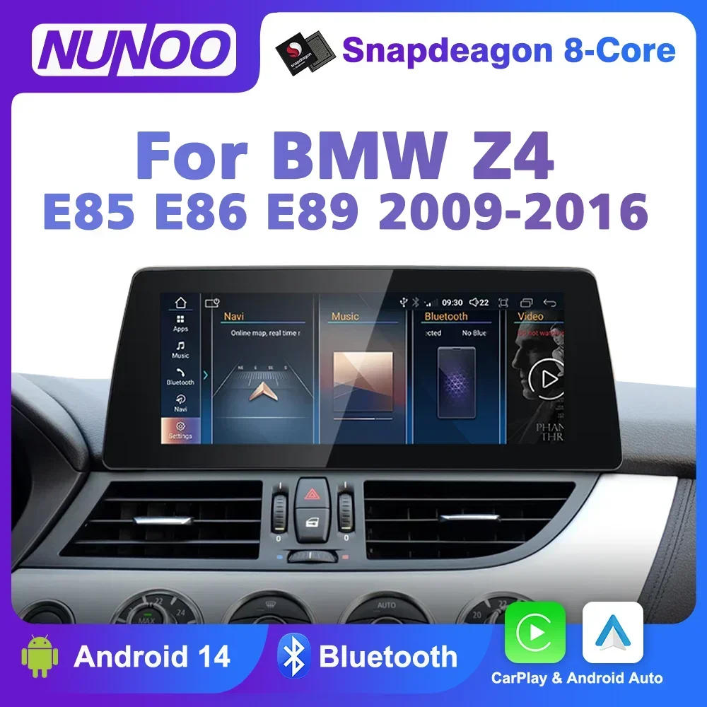 Автомобильный экран Carplay Android 14 для BMW Z4 E89 2009-2016 автомобильный мультимедийный