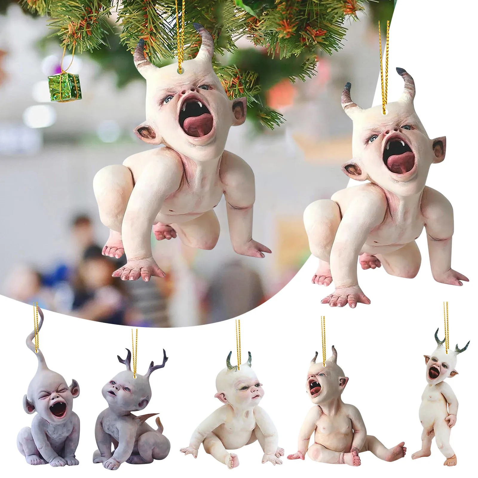 Страшная Кукла Рождественские Украшения На Хэллоуин Милый Декор Для