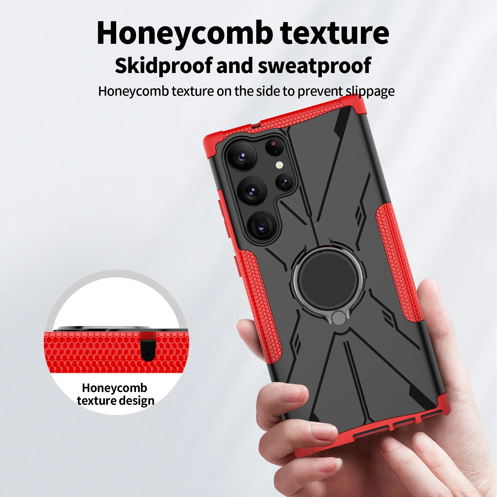 

For Samsung Galaxy S23 Ultra Case Cover Samsung S23 Plus 5G Finger Ring Phone Holder Armor Bumper Back Cover Samsung S23 Ultra