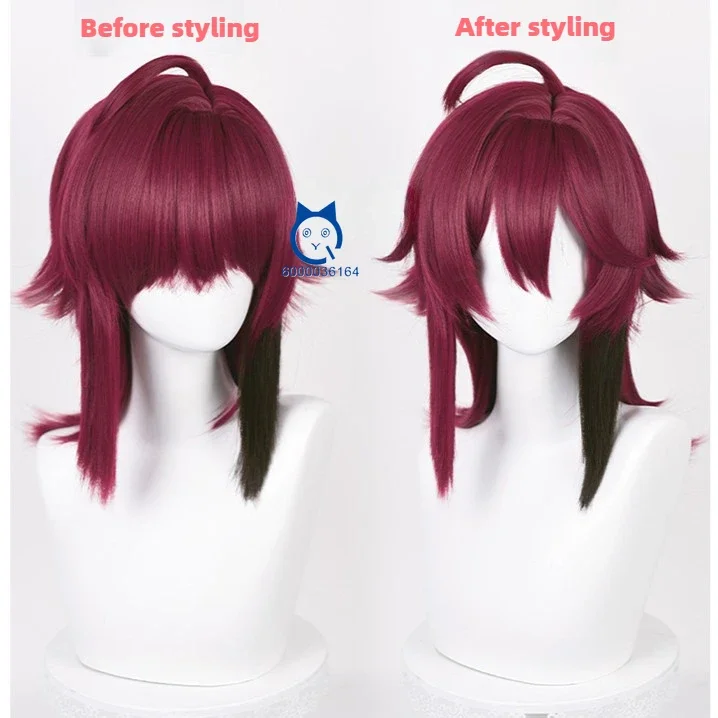 Genshin Impact 50 см длинный Shikanoin Heizou косплей парик игра аниме Expo термостойкие