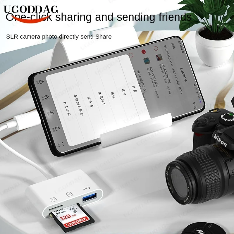 Адаптер Type-C TF CF SD устройство для чтения карт памяти OTG Устройство компактной
