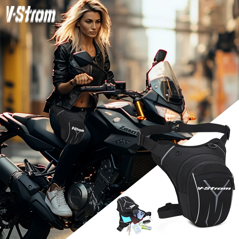 

For SUZUKI Vstrom DL 250 650 1000 V-Strom 650XT 1000XT Vstrom650 Vstrom1000 Motorcycle Waterproof Drop Waist Leg Bag Thigh Belt