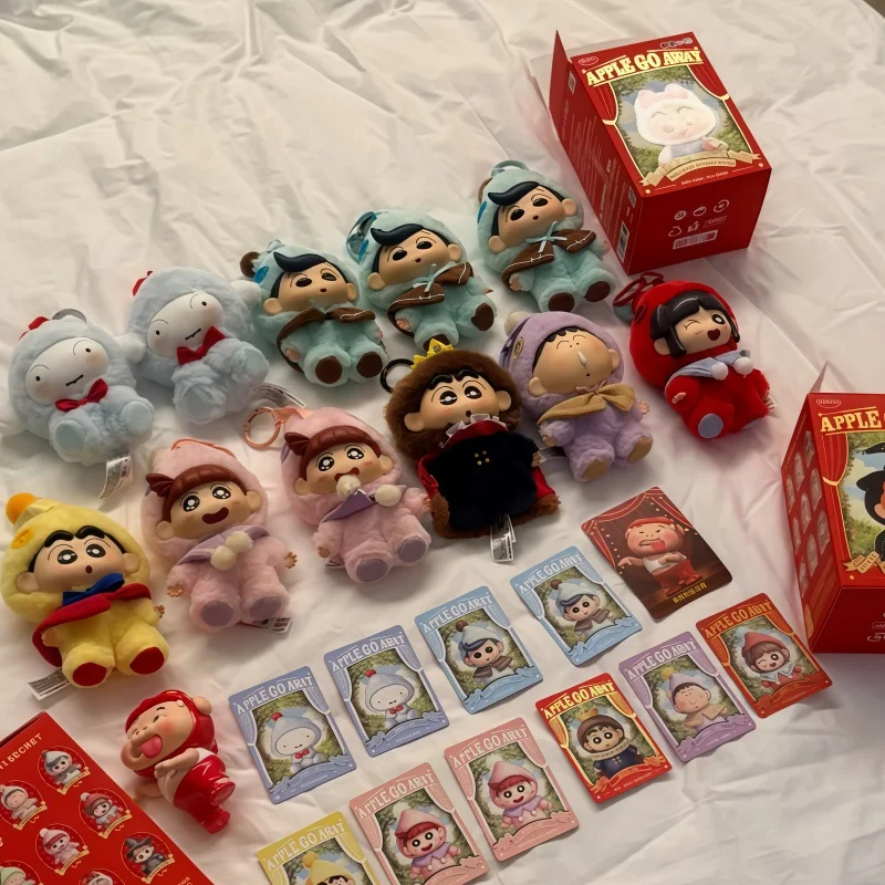 Фото В наличии Оригинальная Аутентичная Виниловая Подвеска-Сюрприз Crayon Shin Chan «Гномья Сказка», Милый Подарок Ручной Работы, Игрушка-Украшение №2