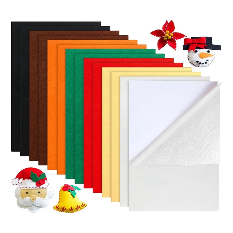 

14 шт., Детские фетровые листы с клейкой подкладкой