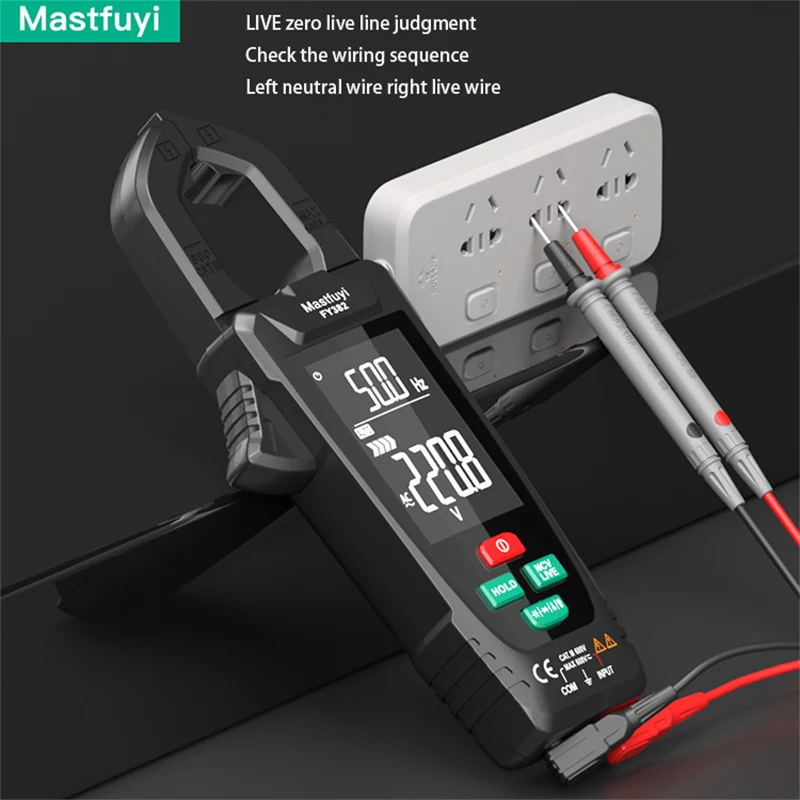 Цифровой токоизмерительный зажим FY382 вольтметр переменного тока с