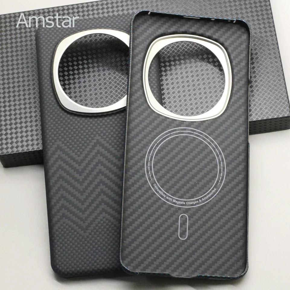 Магнитный чехол Amstar из углеродного волокна для Honor Magic 6 Pro поддержка Magsafe Charges