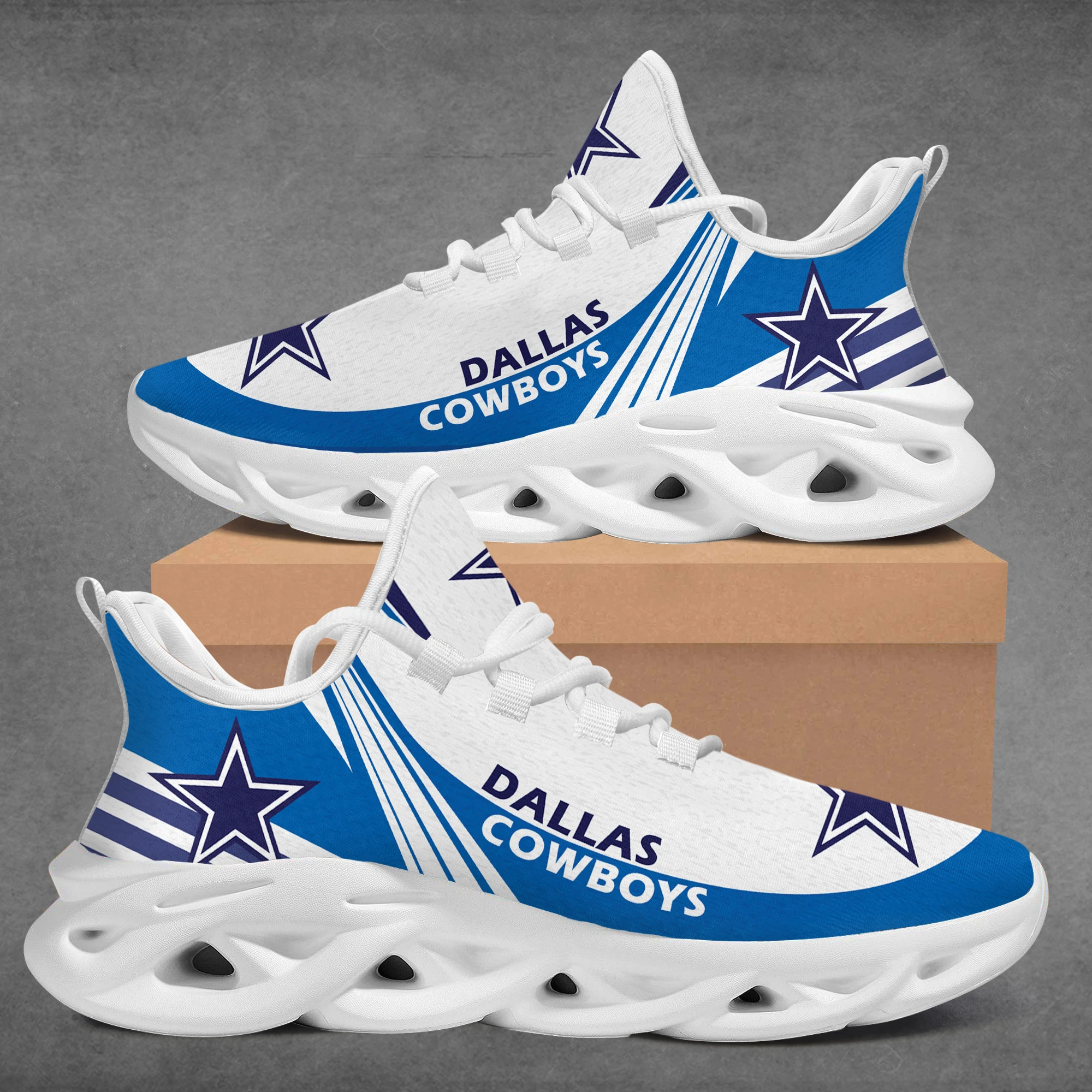 

Custom 3D Print American Football Team Logo Bengals Cowboys Broncos Men Women Mesh Max Soul Sport Sneaker Shoes