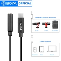 boya by k4 3 5mm female to type c male audio adapter converter for android phones macbook ipad usb c devices earphone
