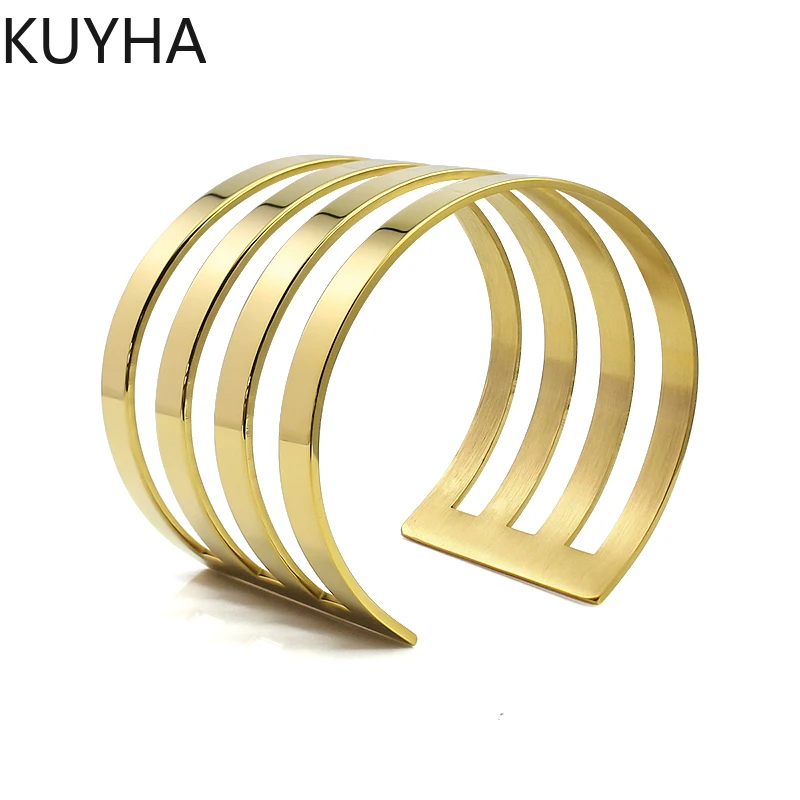 

Модные большие браслеты-манжеты для женщин, золотые, большие, широкие, серебряные браслеты-манжеты, горячая Распродажа тихоокеанских станд...