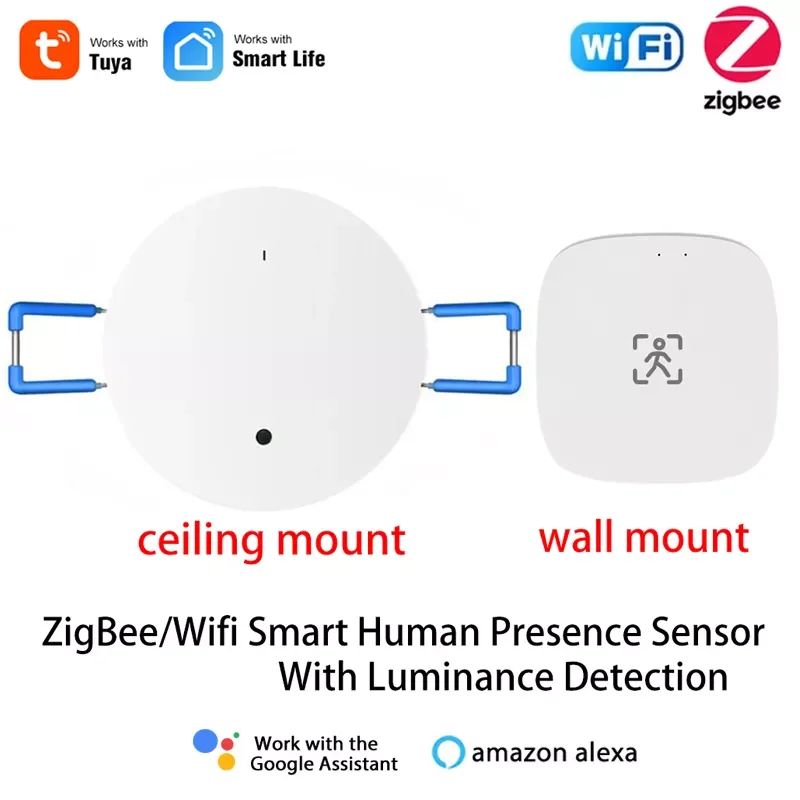 

Датчик присутствия человека ZigBee, Wi-Fi, датчик движения с яркостью и расстоянием, 5 В, 110 В, 220 В