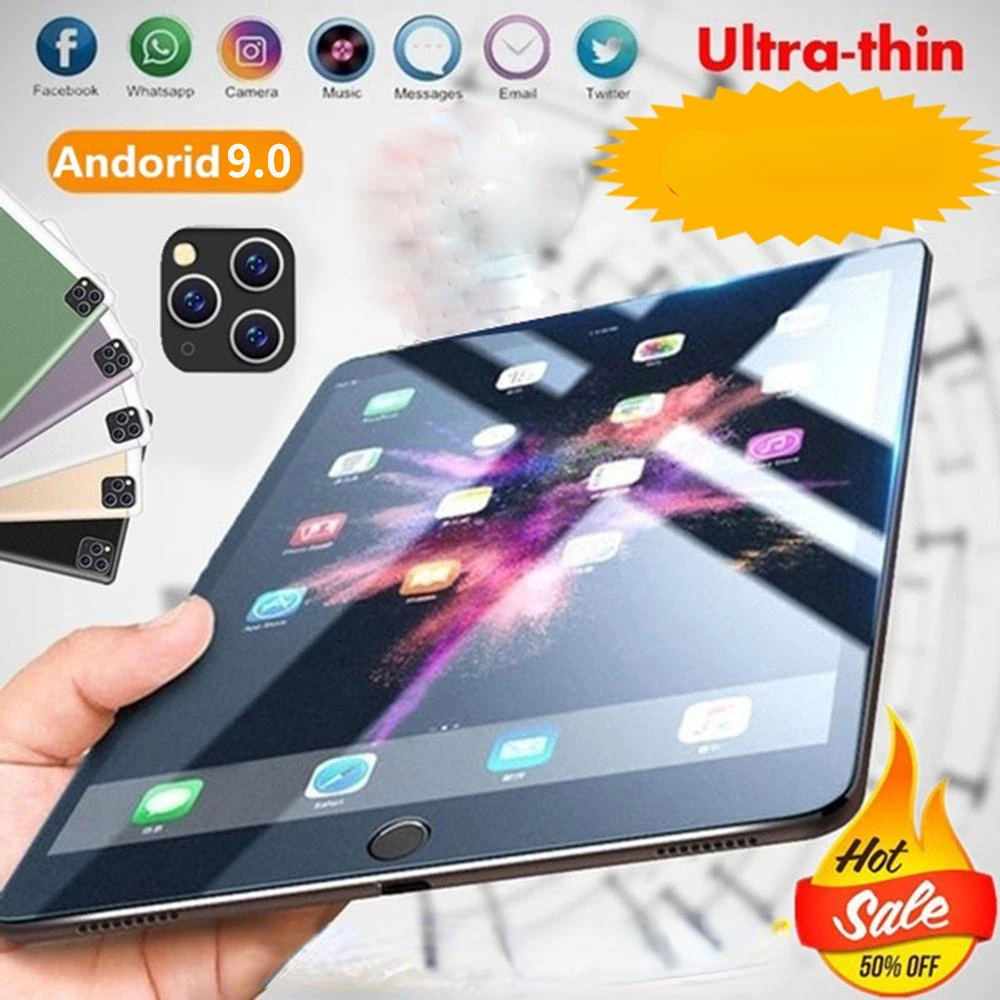 New 10.1 inch Tablet  Android 9.0 4G+64GB 4G Running WIFF Link Game Dedicated Support Zoom Support Netflix Tablet