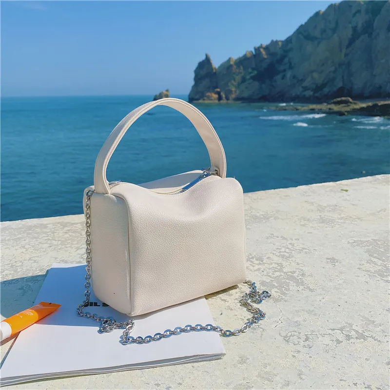 

Новая женская сумка на плечо Женская сумочка на цепочке из мягкой искусственной кожи корейский летний топ вечерняя женская сумка-тоут