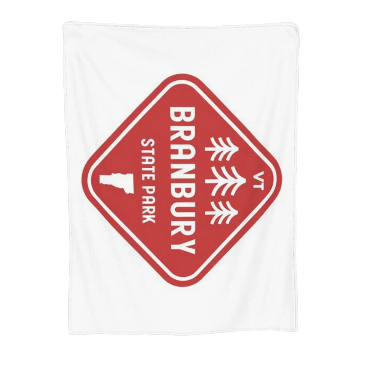 Супермягкое Флисовое одеяло с ромбовидным бусином в стиле парка штата Вермонт