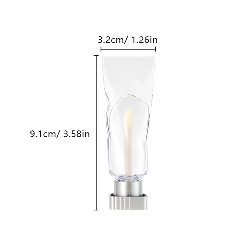 DIY глазурь для губ пустой тюбик тип зубной пасты блеска многоразовая бутылка