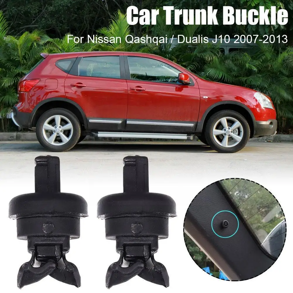 

2Pcs Car Parcel Shelf Clips Car Back Trunk Parcel Shelf String Hanger For Nissan Qashqai / Dualis J10 2007-2013 Replacement S0L2