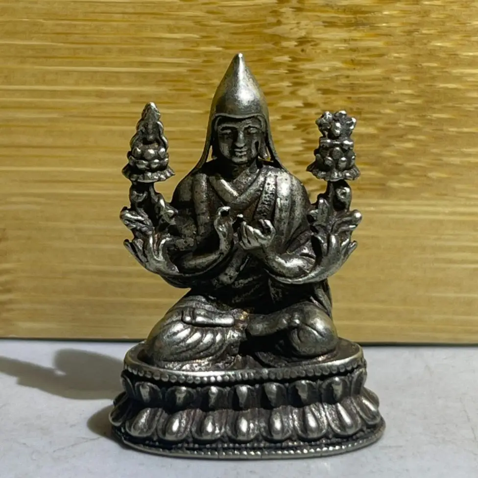 

Collect Chinese Elaboration Cupronickel Auspicious “Bodhisattva Buddha”Statue Metal Crafts Home Decoration