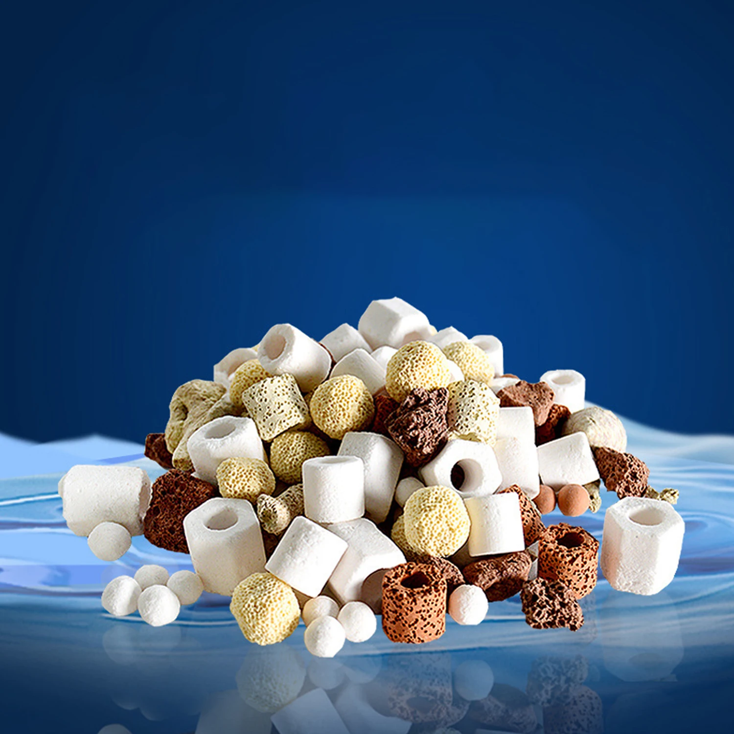 Аквариумный фильтр керамическое кольцо с активированным углем 250 г аквариумный