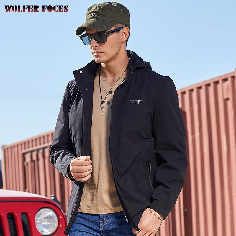 Jackets Man Autumn And Winter Men's Leisure Coat 2022 New Style Bomber Business Fashion Clothes Clothing Male Coats Tactical