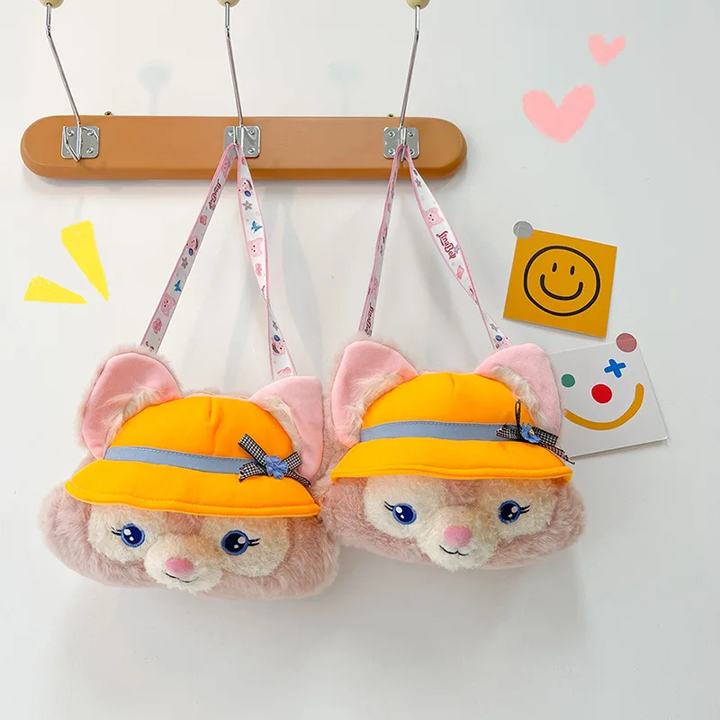 

2022 Disney Anime Linabell Plush Toy Cartoon Cute Fox Shoulder Messenger Bag Stuffed Soft Doll Handbag Girl Valentine'S Day Gift