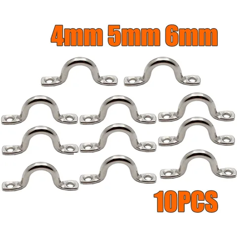 10 шт. 4 мм 5 мм 6 мм наглазник для лодки дверная ручка Натяжная дверная фурнитура ручка для яхты судна дверная ручка из нержавеющей стали