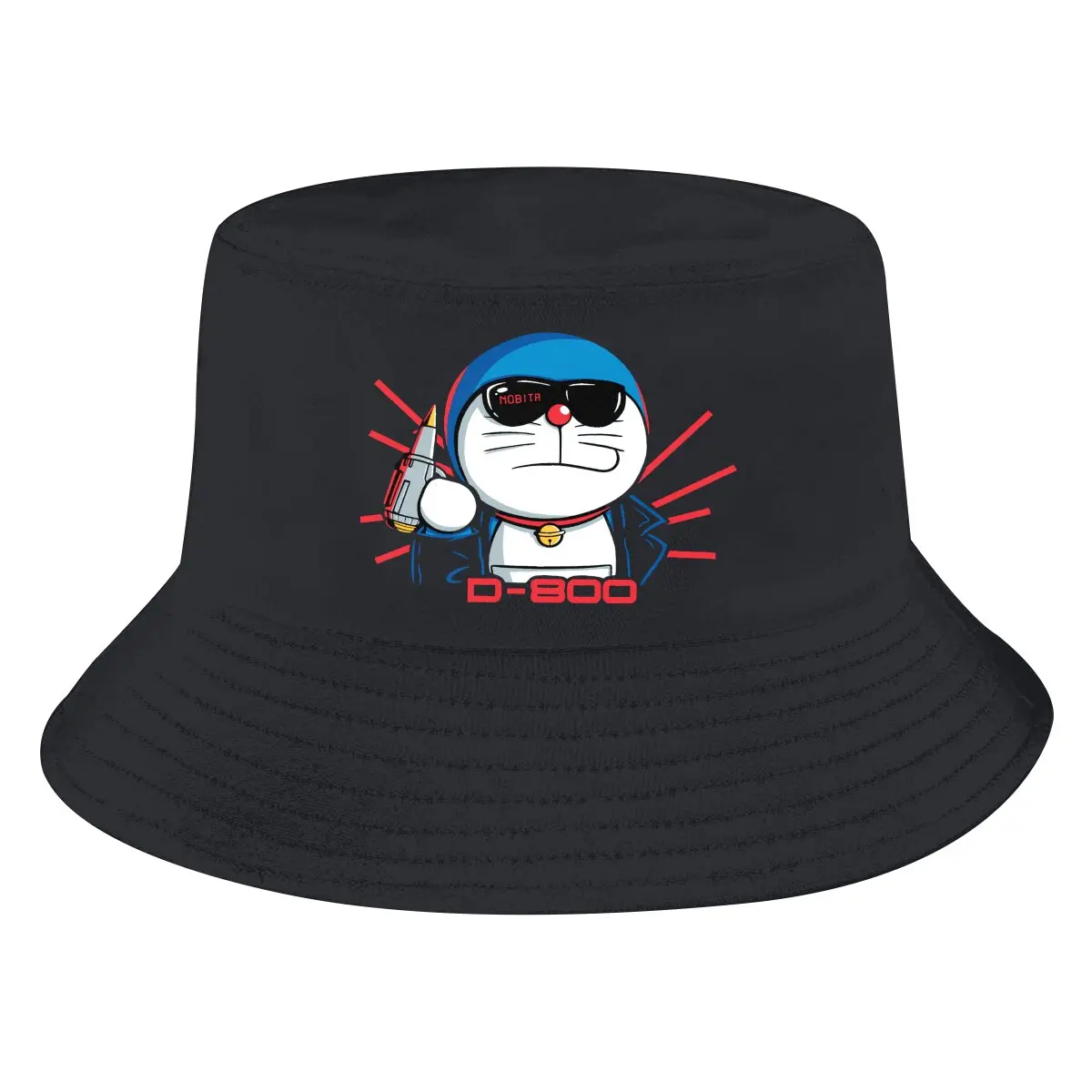 

Doremon мультяшная ведро шляпа мужская женская Рыбацкая Кепка в стиле хип-хоп пляжные солнцезащитные рыболовные шляпы