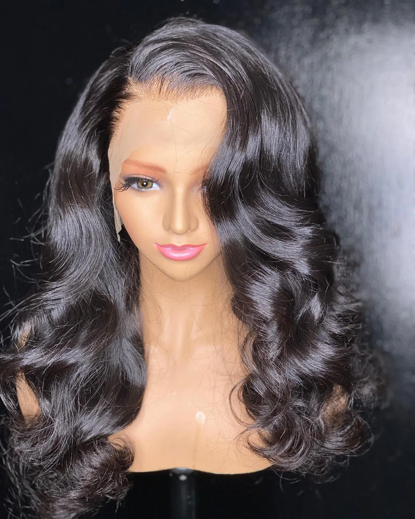 200 высокая плотность 13X 4 передний парик на сетке волнистый бразильский для женщин