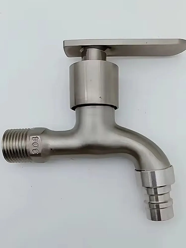 

G1/2 ''Стиральная машина, кухонный смеситель, кран для ванны, нержавеющая сталь 304, матовый кран для воды в ванной комнате, настенное крепление, уличный садовый смеситель