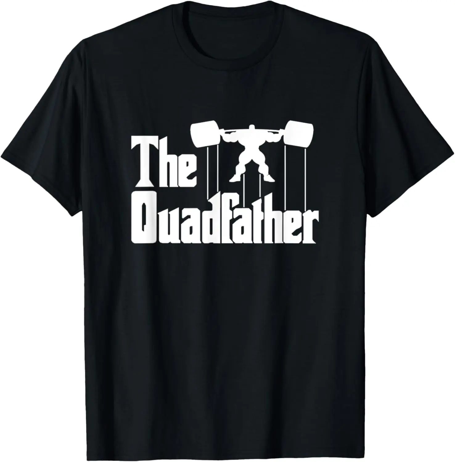 Футболка с мотивационным юмором The Quadfather Gym