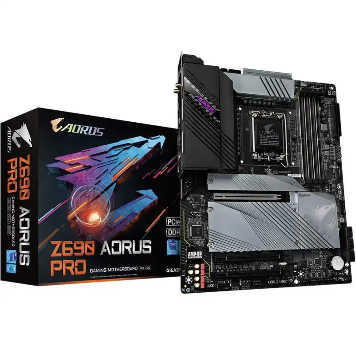 

Новая оригинальная материнская плата для Gigabyte PRO Z690 AORUS PRO поддерживает память DDR5 12-го поколения 12900KF 12700KF
