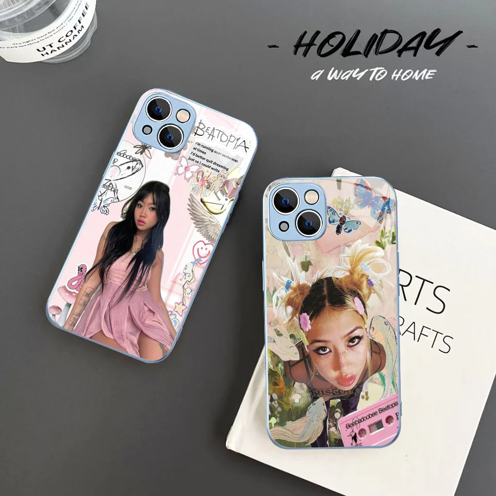 Singer B-Beabadoobee Phone Case Tempered Glass For iphone 14 13 12 11 Pro Mini XS MAX 14Plus X XR Fundas