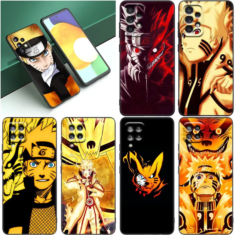 Чехол Naruto Uzumaki Nine Tailed Fox для Samsung A12 A13 A14 A22 A23 A32 A33 A34 A52S A53 A54 A72 A73 5G A24 A04S A50 A51 A70 A71