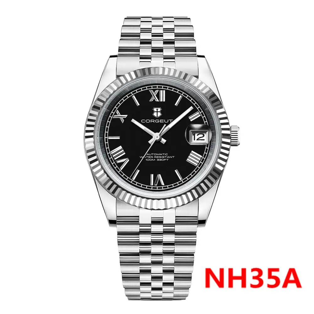 Роскошные мужские часы NH35A Corgeut 36 мм/39 мм автоматические механические римские