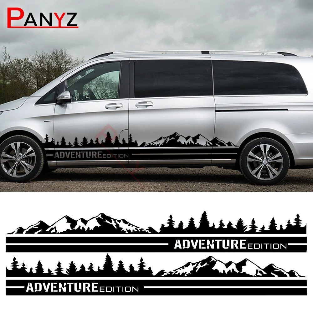 

Автомобильные наклейки для Mercedes Benz Vito V Class Viano W638 W639 W447 Marco Polo EQV RV Van, виниловые наклейки, аксессуары для тюнинга, 2 шт.