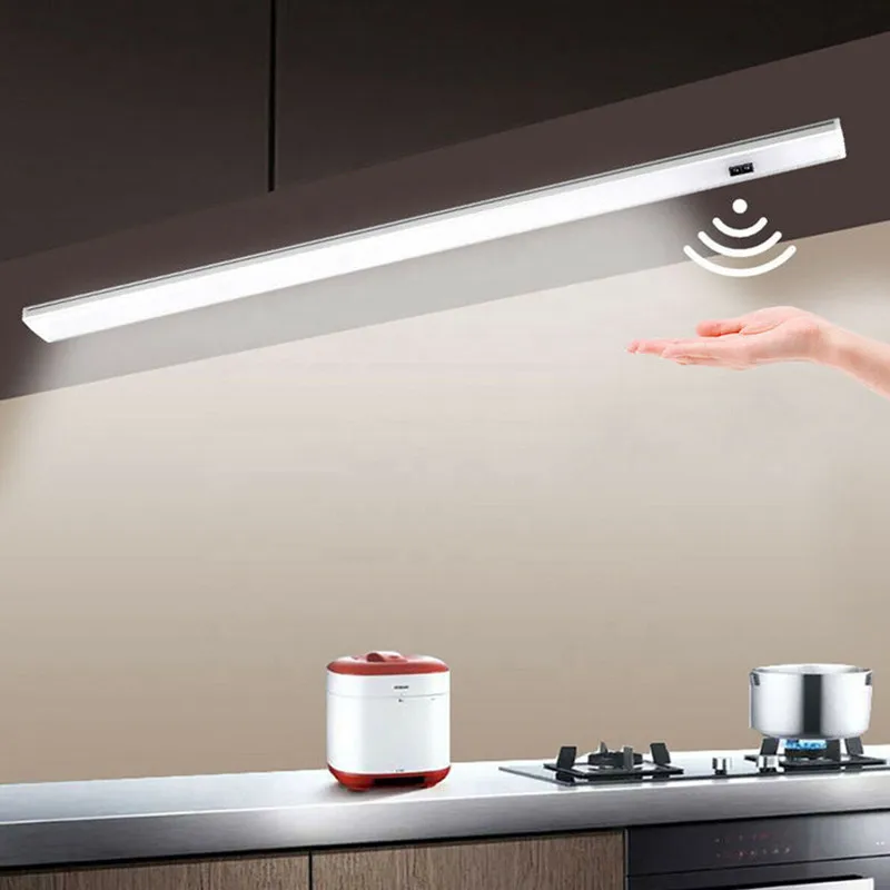 

LED Hand Sweep Light 12V Wardrobe Lamp Closet Cabinet Light for Kitchen Motion Sensor Bar Light 30/40/50cm Bathroom Night Lights