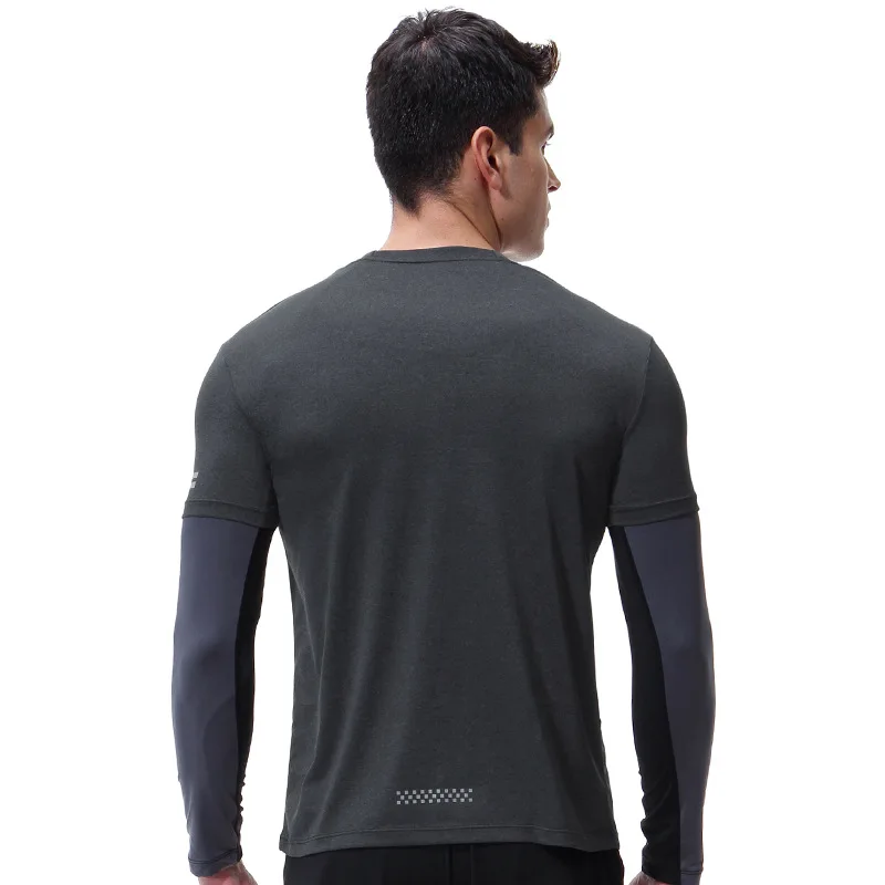 Men's Summer Tracksuits Gym Training Fitness Clothes Loose Quick Dry Short Sleeve T-Shirt Basketball Running Sweat Sportswear