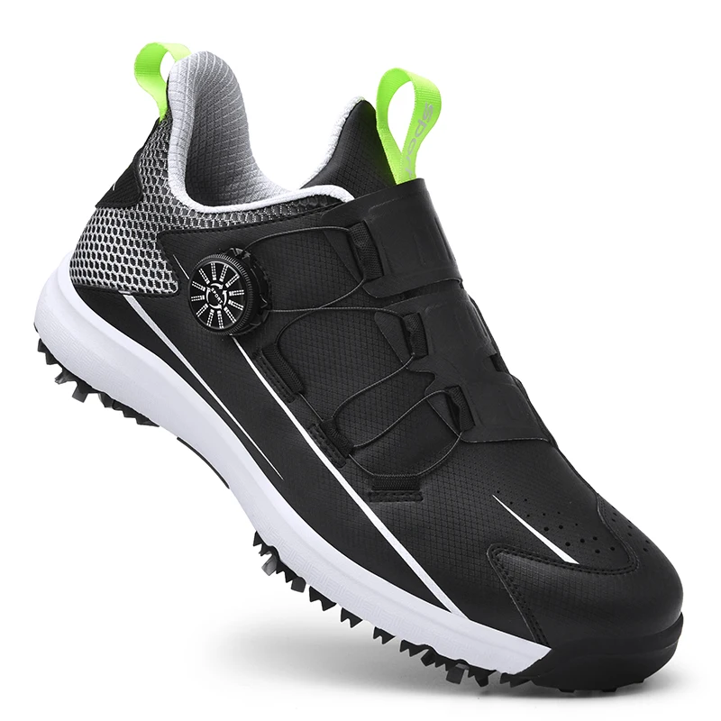 New professional spiked shoes spin button golf shoes casual men's shoes women's shoes waterproof and anti-skid training shoes