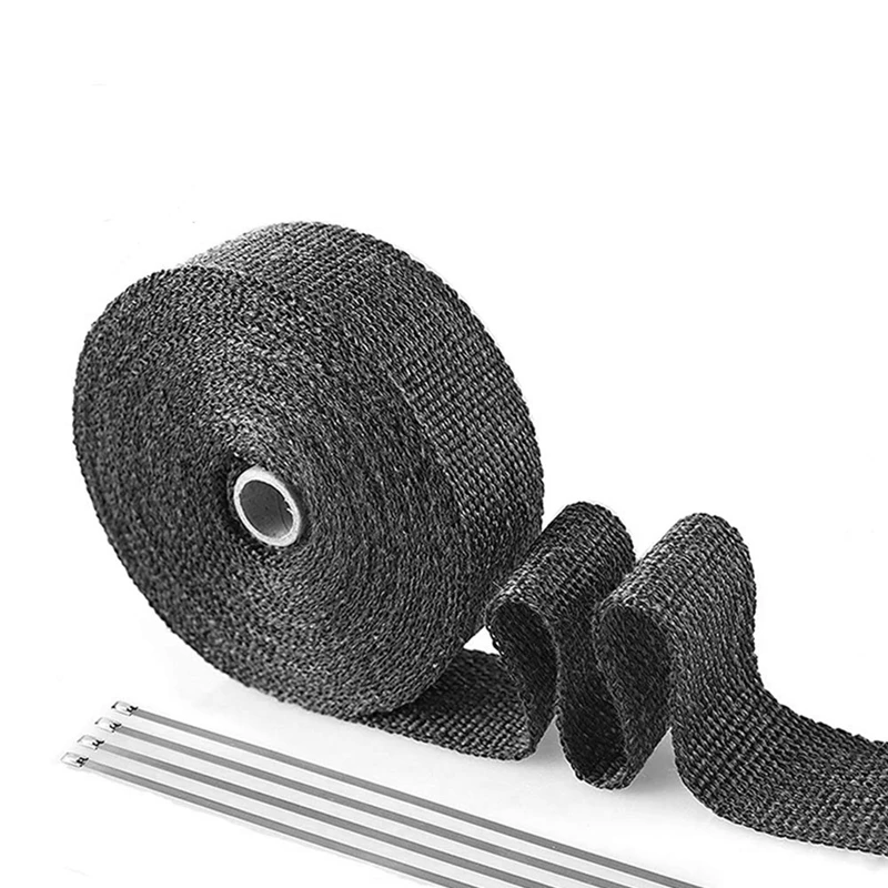 

Car Exhaust Pipe Heat Insulation Belt Heat Shield Motorcycle Glass Fiber Exhaust Sleeve