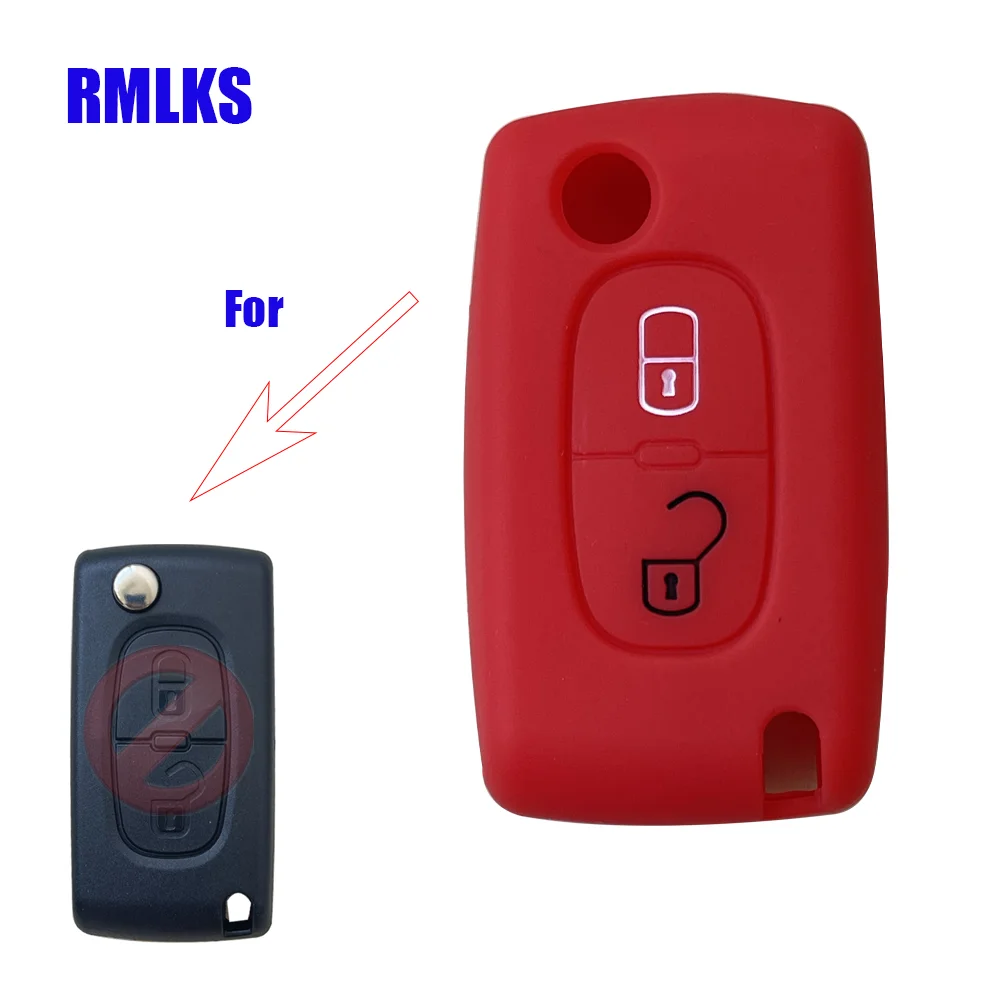 Задняя крышка с 2 кнопками для Peugeot 207 307 308 407 408 Citroen C3 C4 C4L C5 C6