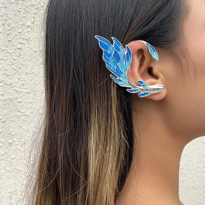 

DIY Goldfish Elf Ear Cuff Silicone Mold Fish Shape Clip on Earrings Fairy Wing Without Piercing Earring Jewelry Epoxy Resin Mold