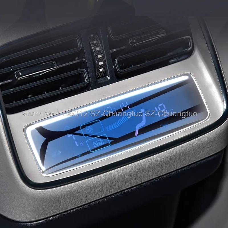 

Защитная пленка из ТПУ для экрана BYD tang 2022 2023, задний климат, сенсорный экран HD, задний кондиционер, защита от царапин, интерьер