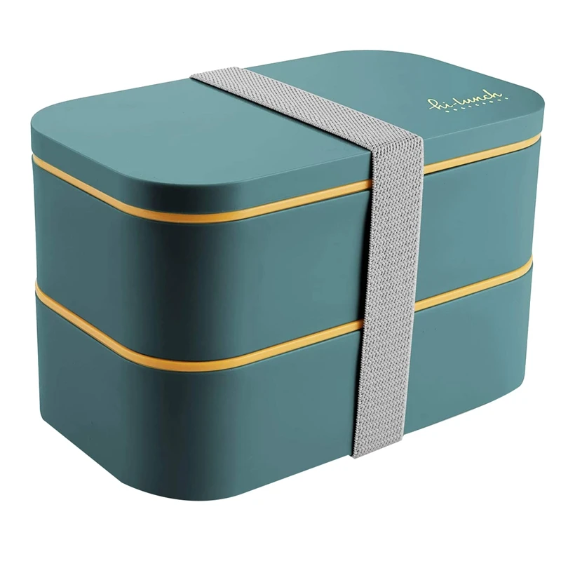 

Bento Box For Adults & Kids - 1.6L Lunch Container, Leakproof Lunch Boxes For Work Or School Snack Packing