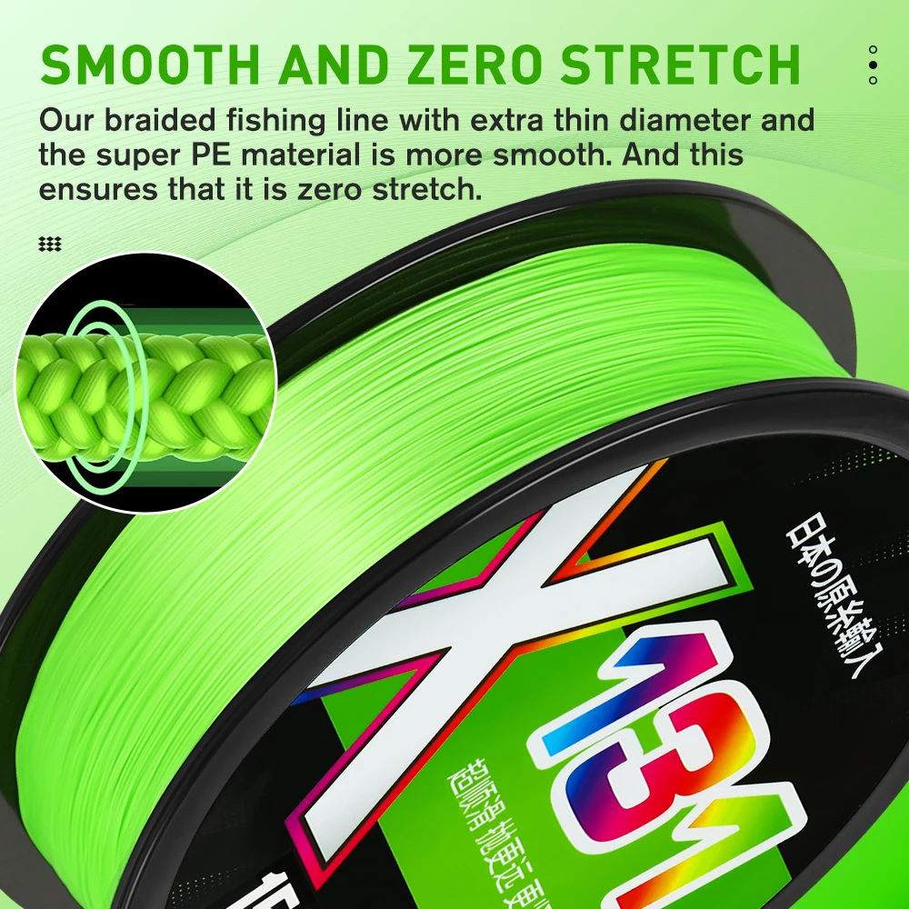 Рыболовная леска из ПЭ 13 нитей