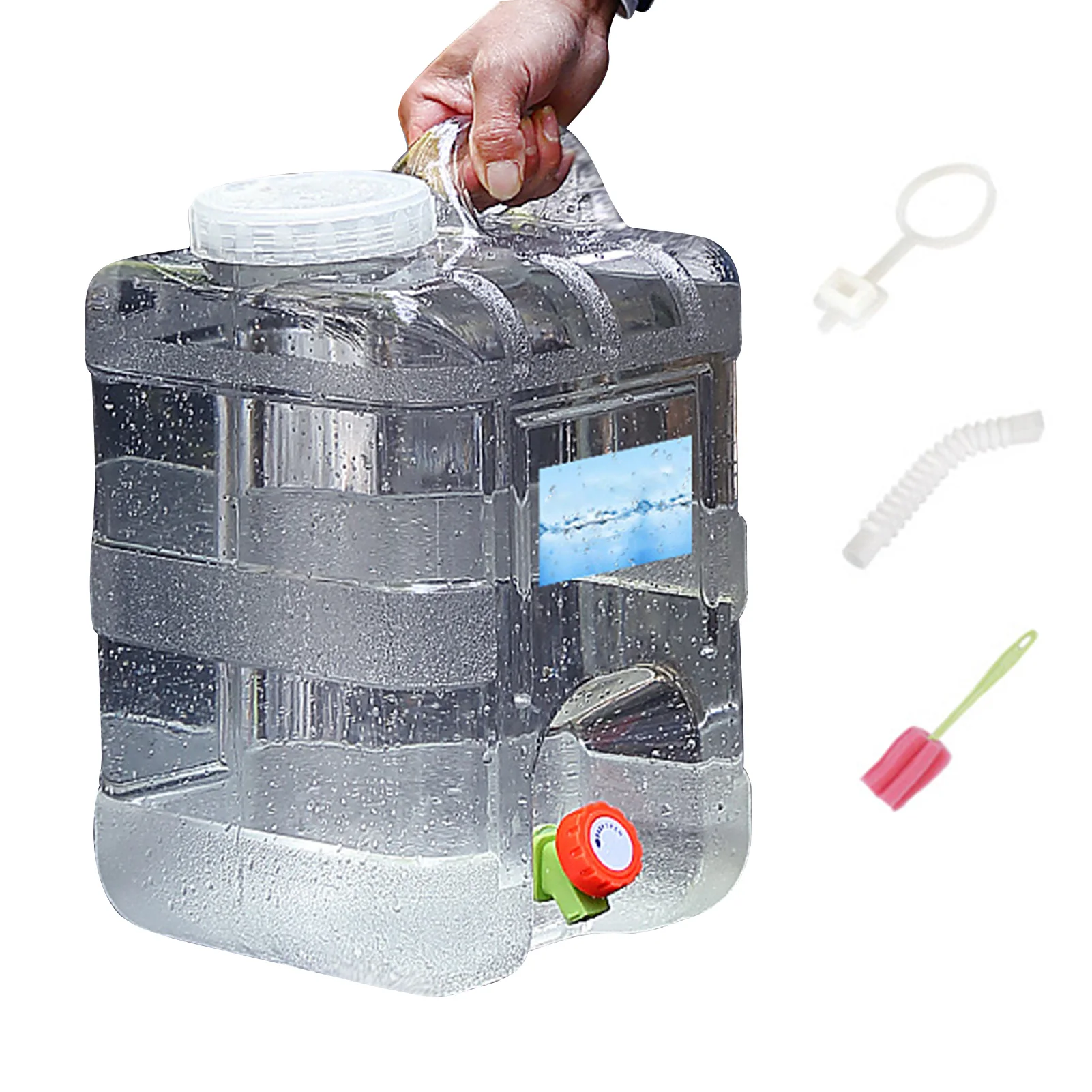 

Water Storage Bucket Water Storage Tank Water Storage Dispenser For Home Large Capacity Storage Bucket With Handy Handle