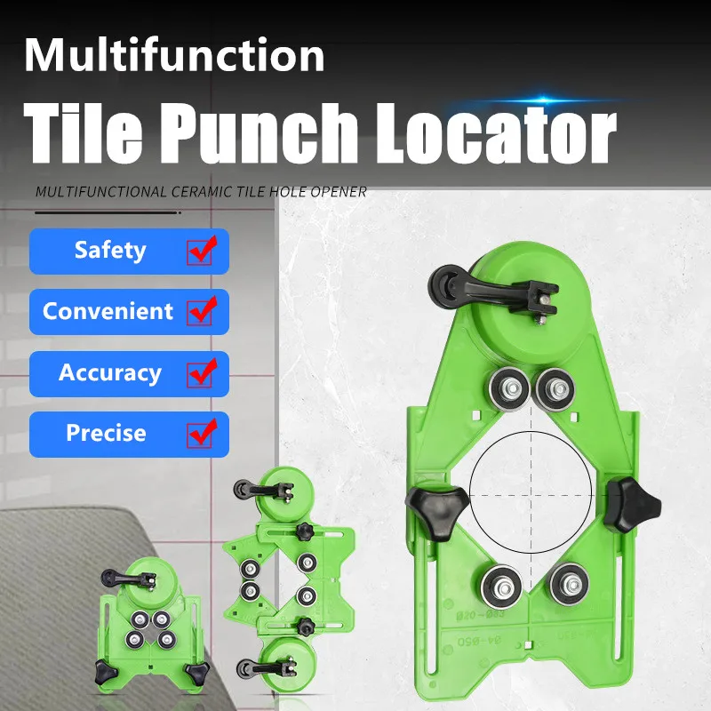 

Ceramic Tile Glass Locator hole locator auxiliary tool multi-functional drill bit suction cup marble hole puncher Drill Guide