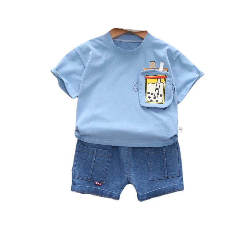 

New Summer Baby Girls Clothes Suit Children Boys Fashion Cotton T-Shirt Shorts 2Pcs/Sets Toddler Casual Costume Kids Tracksuits